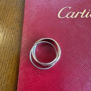 Cartier Trinity Ring size 56 (8) bought in March 2025. Beautiful 3 golds.